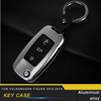 

Car Aluminium Alloy Key Case Key Cover Trim for Volkswagen Tiguan 2010 2011 2012 2013 2014 2015 2016