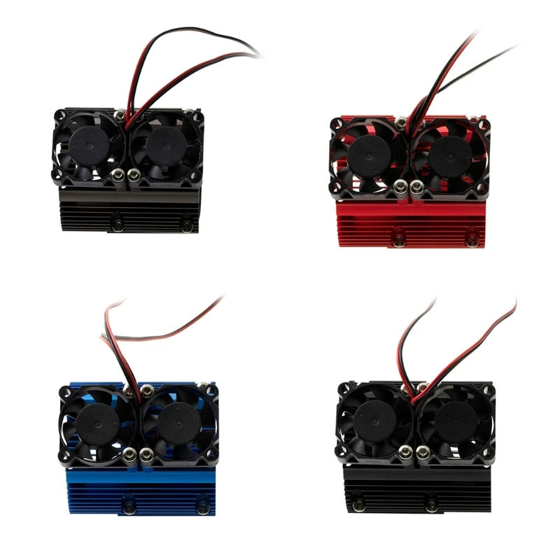 

Double Fan Motor Radiator Cooling Fans for SUMMIT E-REVO 1/10 RC Model Car