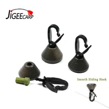JIGEECARP 1 унций 1,5 унций Карп маленькая нагрузка назад свинец Вес медное грузило линия безопасные зажимы Даунриггер Backleads рыболовные аксессуары