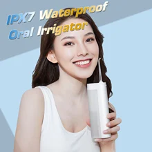 Zhiбаи ирригатор портативный зубной воды Флоссер ирригатор полости рта IPX7 водонепроницаемый очиститель зубов USB Воды флоссеринг чистки зубов
