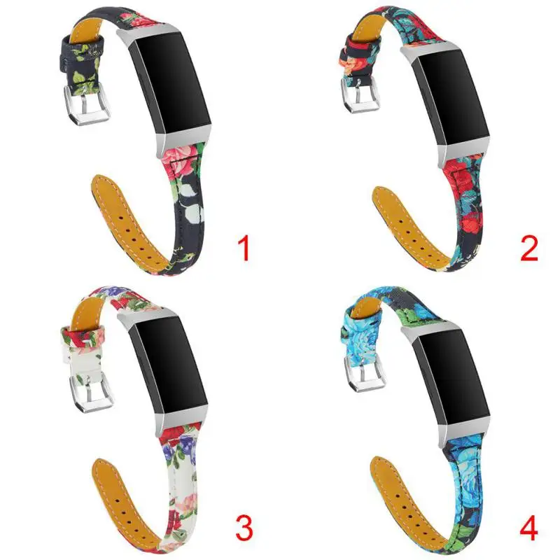 100% Leather Calf Watch Strap Band T-shaped High Quality Metal Connector forFitbit charge 3 | Электроника
