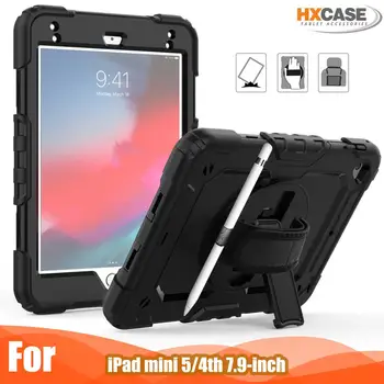 

Tablet Case for Ipad Mini 4 5 Case 2019 with Pencil Holder 360 Rotating Folding Stand for Ipad mini 5 7.9 inch Cover