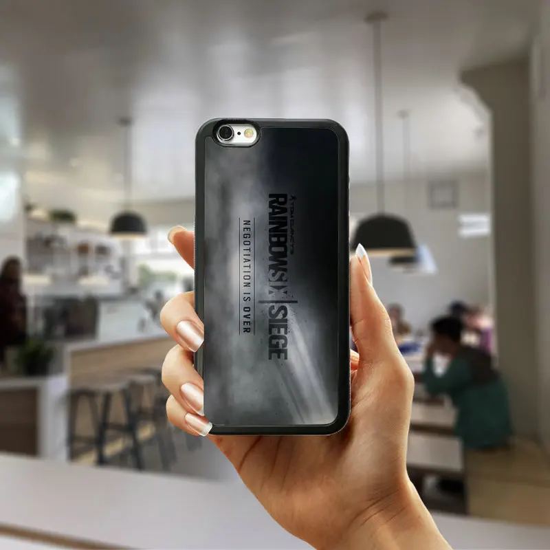 Крутой Радужный Six Siege operation сотовый телефон с логотипом жесткий чехол для iphone 8 7 6 6S Plus X XR XS Max 5s 5 SE 4 4s чехол