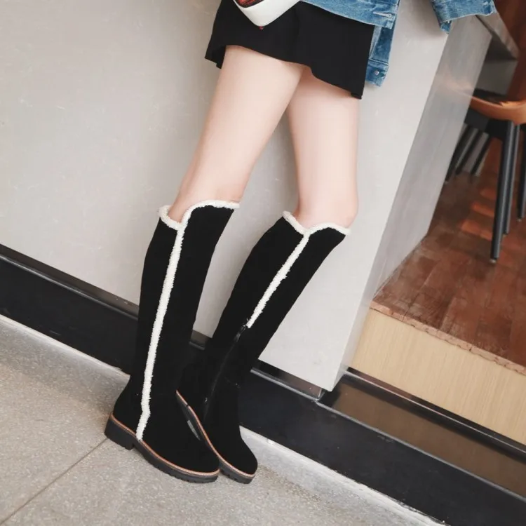 

Big Size 9 10 11 12 thigh high boots knee high boots over the knee boots women ladies boots shoes woman winter boots women