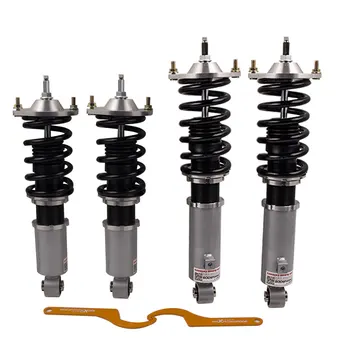 

24 Ways Damper Coilovers for Mazda Miata MX5 90-05 NA6C NA8C NB8C Grey Coilover 96 97 98 for NA MX5 Suspension Spring SHock