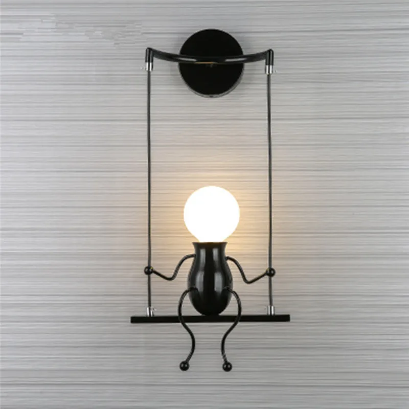 Bedroom chandelier Humanoid Creative Wall Light Modern Lamp Simple Sconce Art Decoration #4S26 (2)