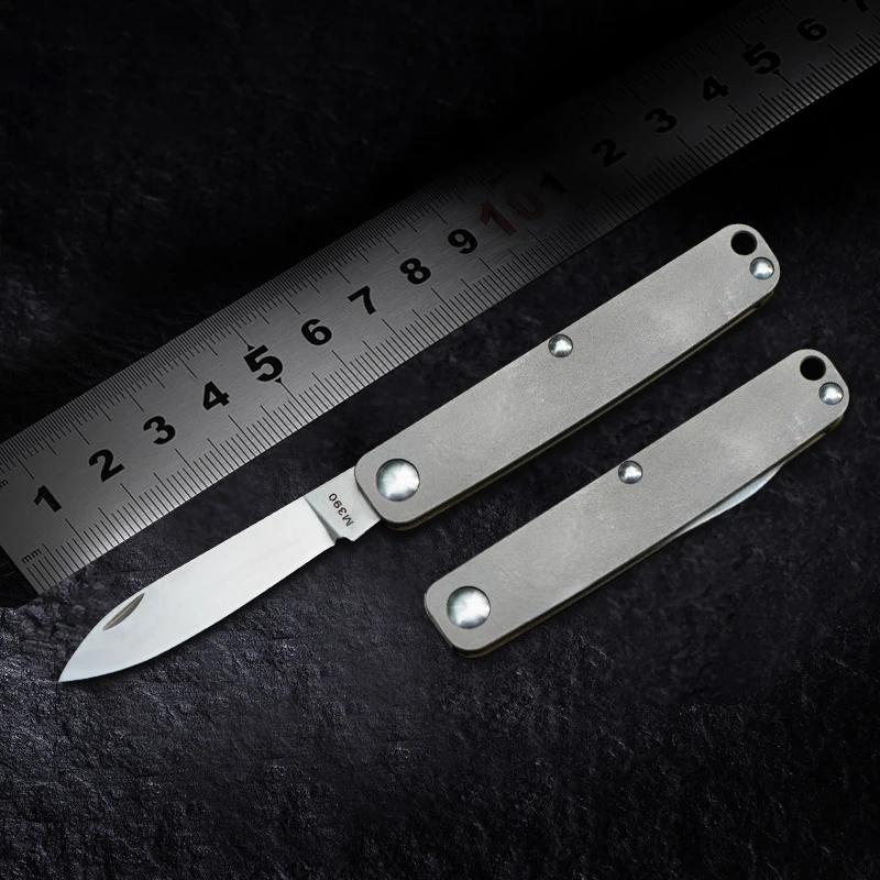 M390 Small Pocket Knife Folding Knife Daily Outdoor EDC Portable Lock-free Harmonious Sharp Self-defense