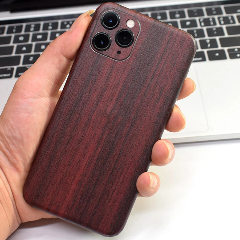 Ультратонкая роскошная деревянная наклейка для телефона iPhone 11 Pro Max s на заднюю