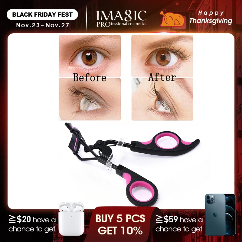 

IMAGIC Frosted Eyelash Curler Curling Eyelashes Cosmetics Beauty False Curling Tweezers Mink False Eyelash Extension Tool