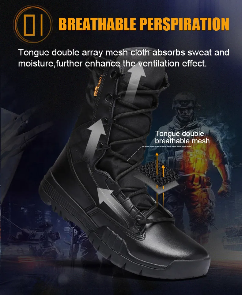 Gomneat/тактические ботинки в военном стиле; зимние солдатские ботинки; уличные треккинговые ботинки; мужские ботинки для альпинизма и горного туризма