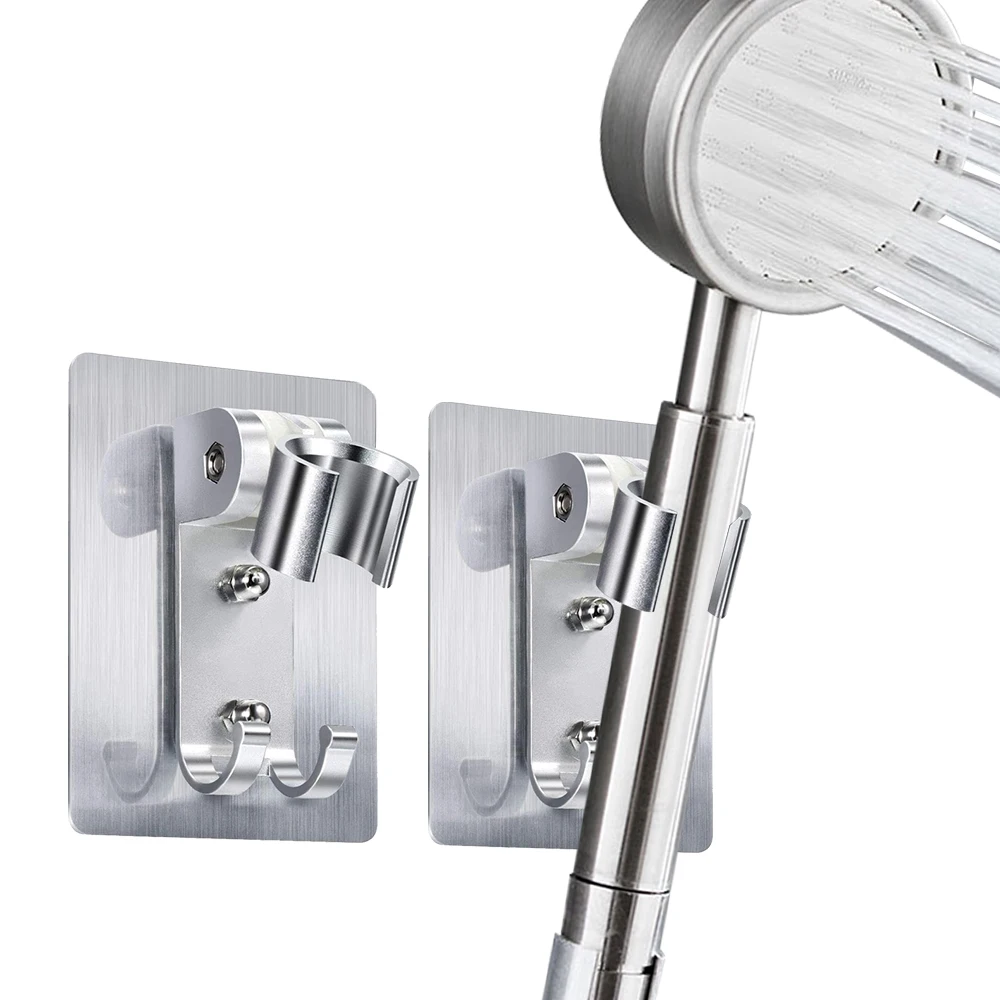 Adjustable Bathroom Handheld Shower Head Holder Aluminum Bracket Wall Mounted~ 