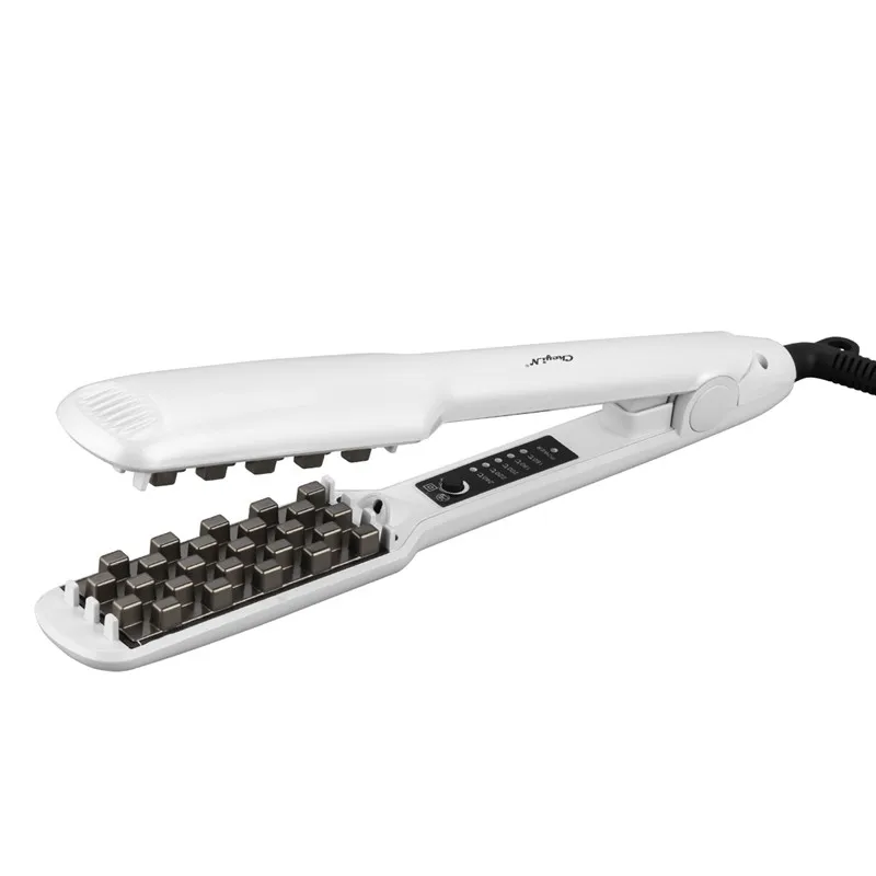 Hair Crimper Curler Volumizer Flat Iron Perm Professional Ceramic Splint 5-Temperatures