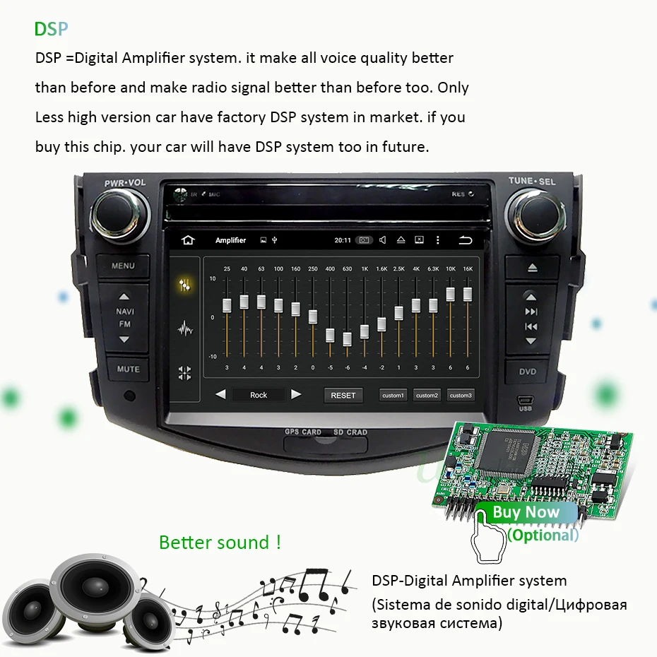 Top 4G 64G IPS DSP 2 Din Android 9.0 car multimedia dvd player GPS for Toyota RAV4 Rav 4 2007 2008 2009 2010 2011 car radio FM obd2 2