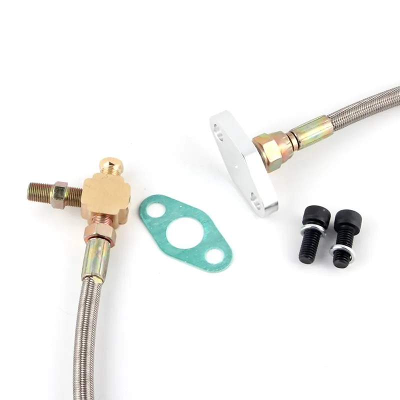 T3 T4 T3/T4 T04E T70 T66 T67 GT35 T3/60 1 GT45 турбо линия подачи масла 1/8 NPT 4AN|Подача и обработка