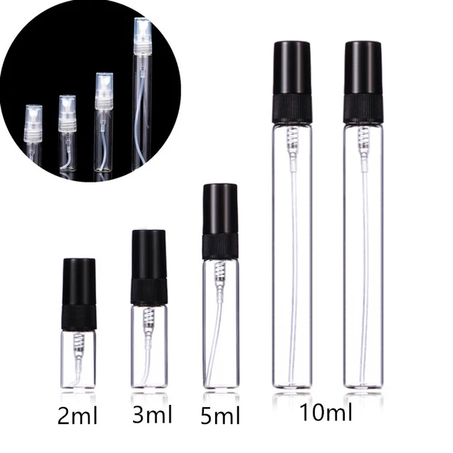 5Pcs Atomizer Glass Refillable Perfume Spray Empty Bottle 2-10ML