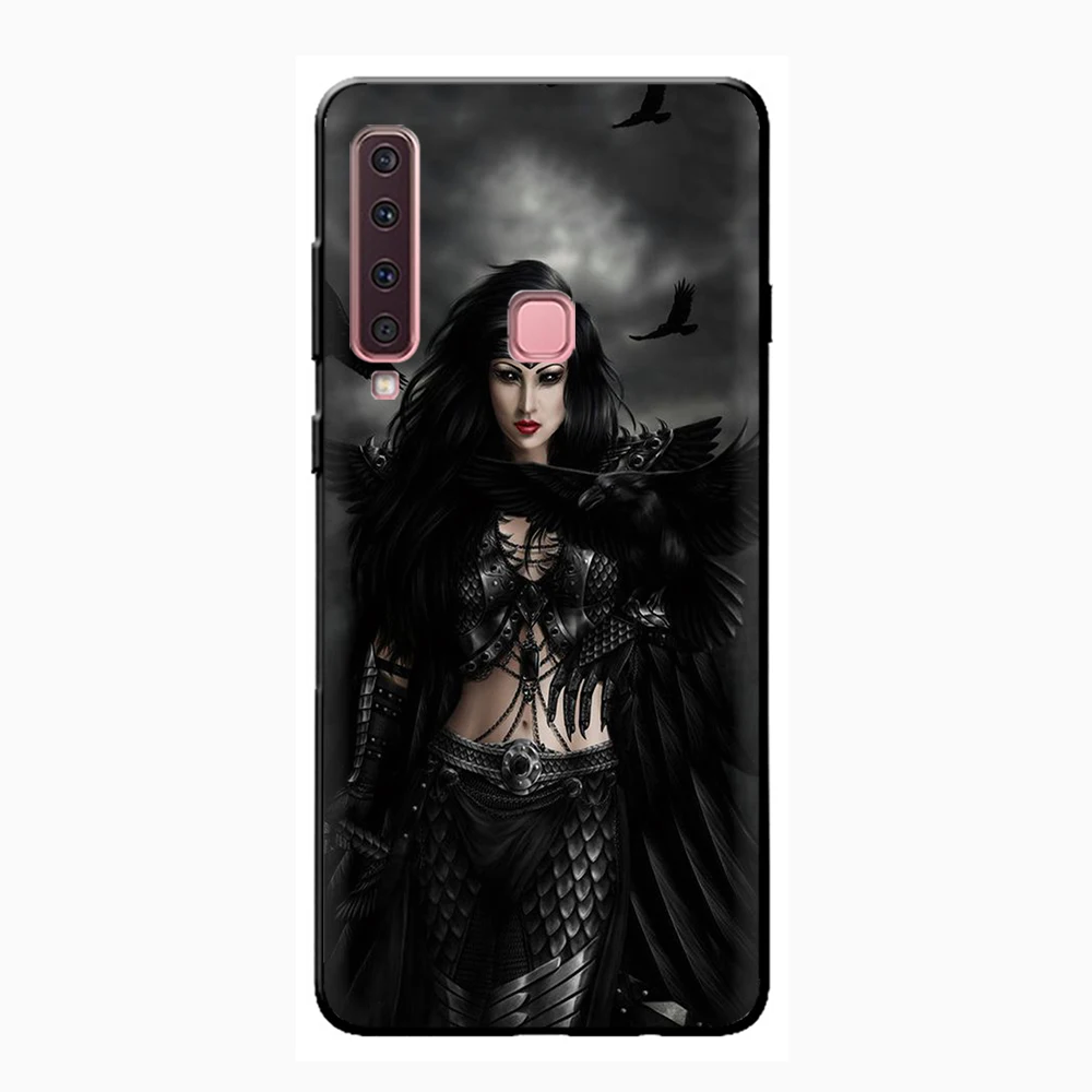 Черный ангел &quotselenada Мягкий силиконовый чехол для телефона samsung Galaxy A3 A5 A6 плюс A7 A8