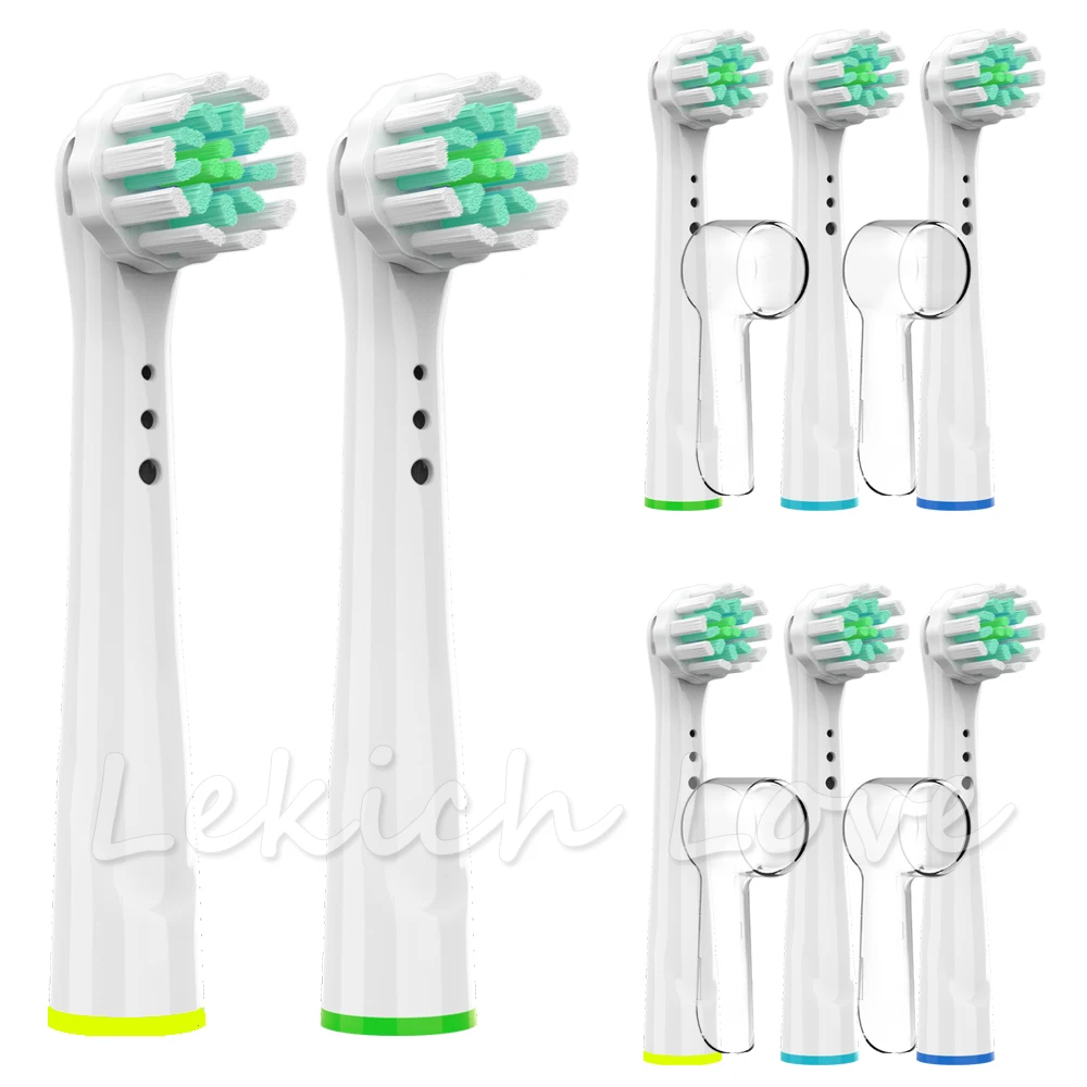 

8 Pcs Toothbrush Heads for Oral B Heads Toothbrush with 4 Pcs Brush Head Covers Fit for Braun Oral B Toothbrush Heads Soft