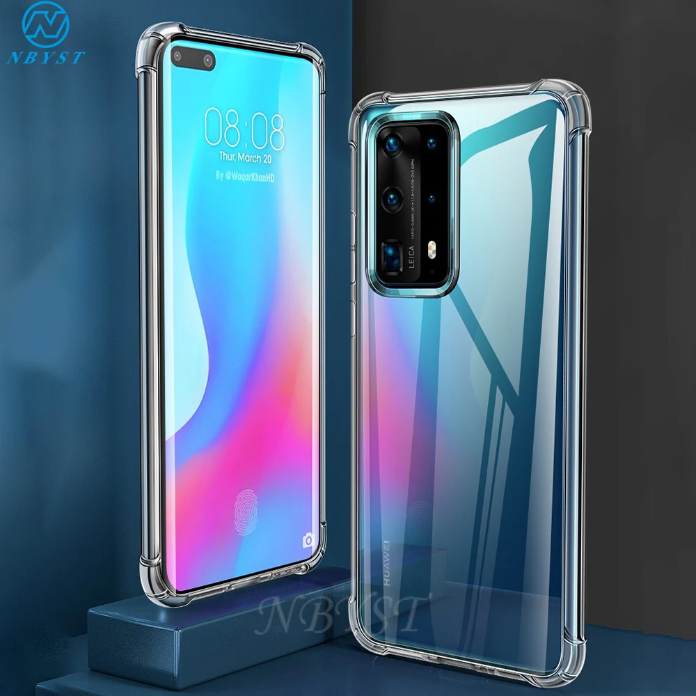 Противоударные силиконовые мягкие чехлы для Huawei P40 Lite E P30 новое издание P20 Pro P Smart Z
