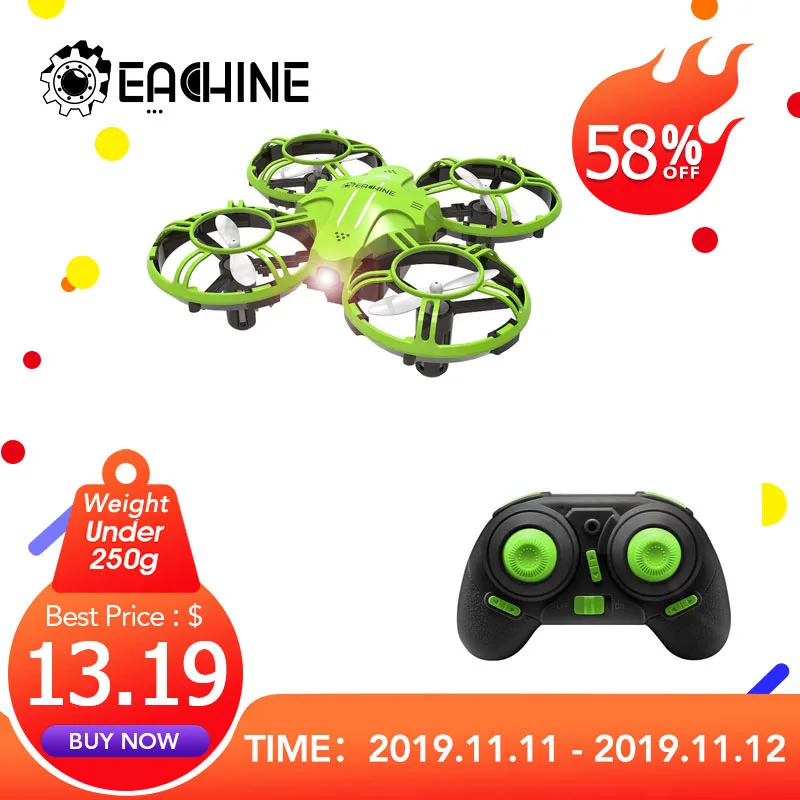 Günstige Eachine E016H Mini Höhe Halten Headless Modus 8 minuten Flugzeit 2,4G RC Drone quadcopter RTF RC Hubschrauber Für kinder VS S9HW H49