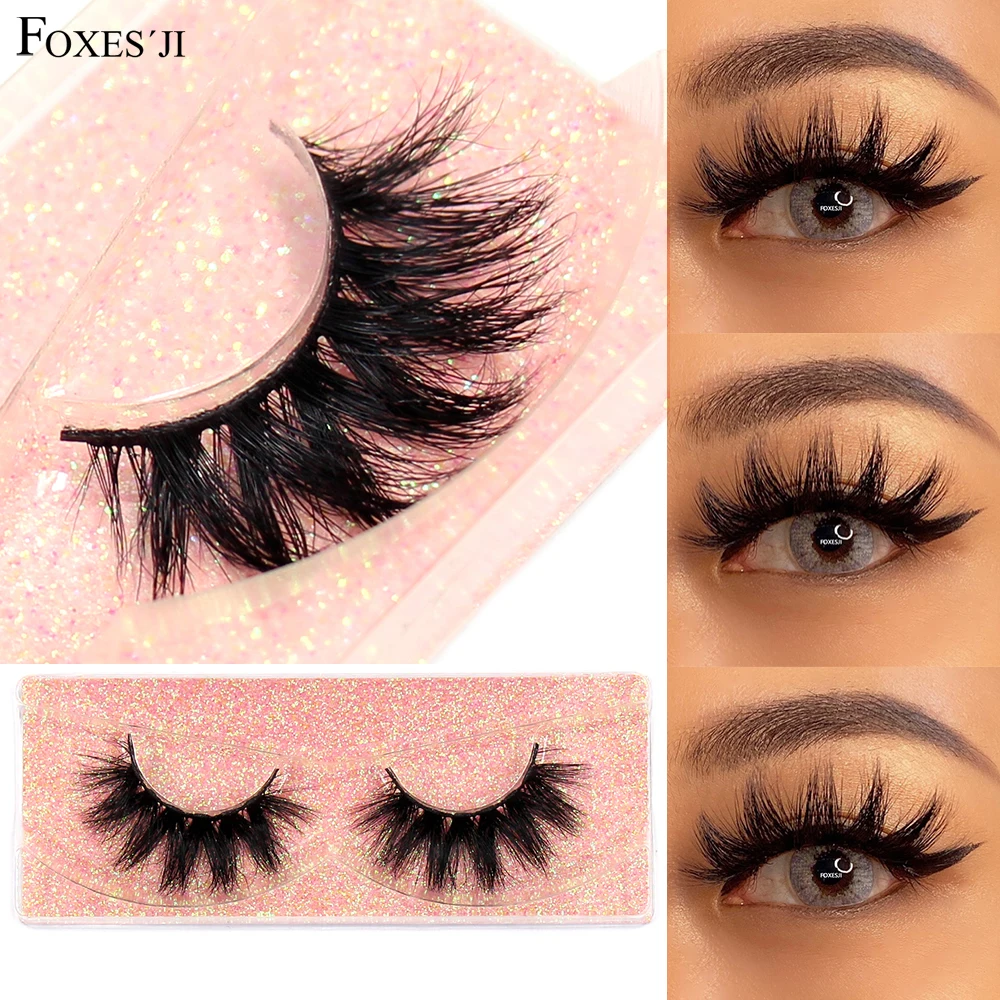 

Накладные ресницы FOXESJI K06, натуральные, длинные, пушистые ресницы норка