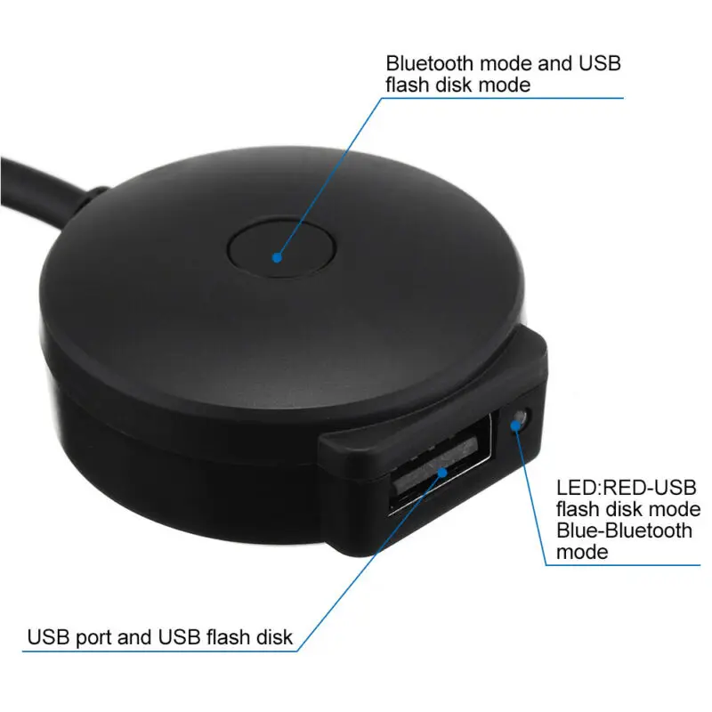 1 шт. автомобильный адаптер кабель Bluetooth 4,0 аудио 3,5 мм USB музыкальный адаптер замена