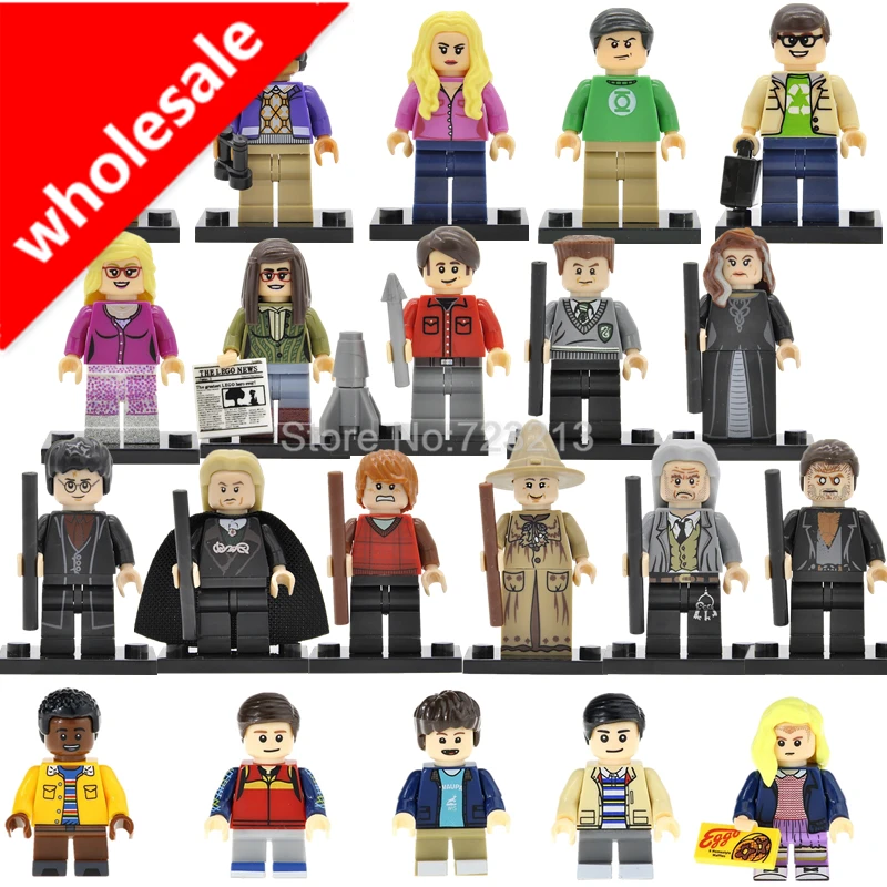 

Wholesale 20pcs Same TV Movie Stranger Things Joyce TBBT Sheldon Building Blocks Model Toys