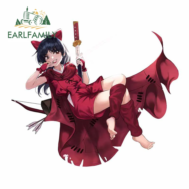 

EARLFAMILY 13cm x 11.1cm for Moroha Hanyou No Yashahime Car Sticker Funny Waterproof Decal Creative Trunk Surfboard Car Styling