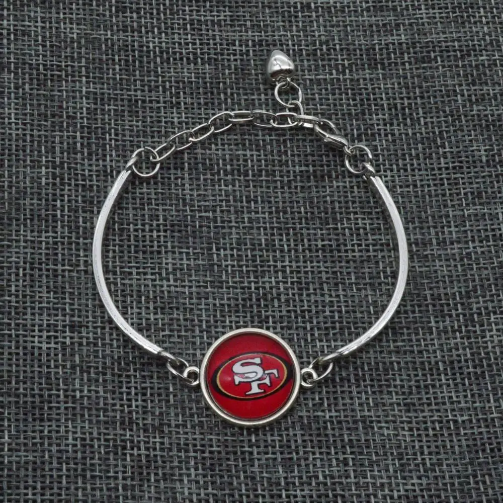 Футбольный браслет Сан-Франсиско 49ers команда Шарм браслет пара ювелирных изделий регулируемый браслет