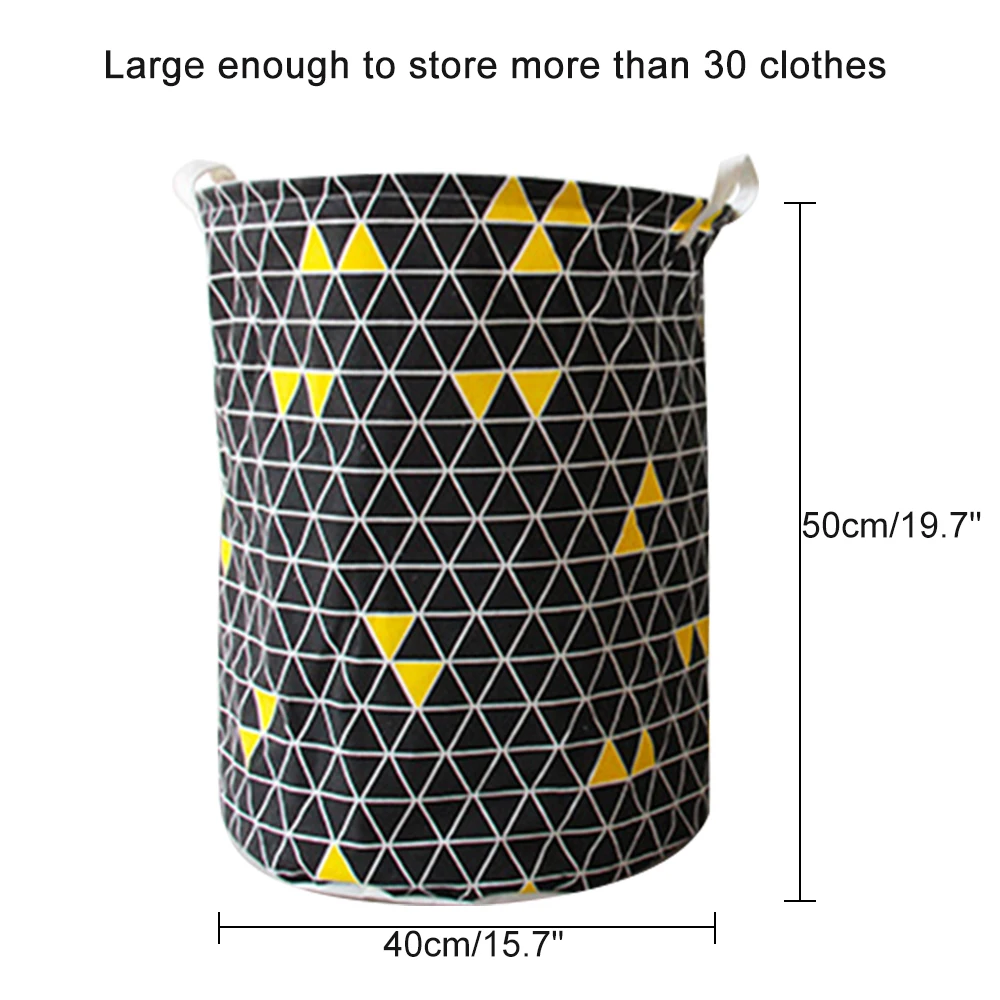 Art Cloth Folding Geometry Dirty Clothes Toys Storage Bucket Dirty Clothes Laundry Basket For Household Storage Basket - Цвет: G