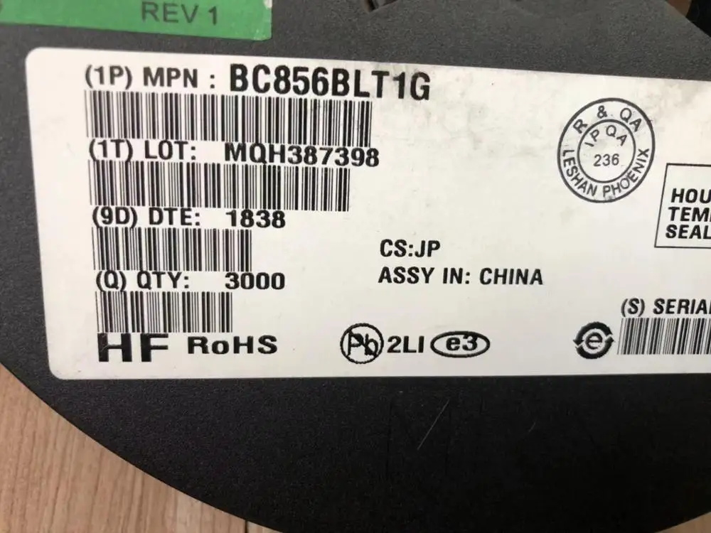 BC856B BC856BLT1G BC857B BC857BLT1G BC858A BC858ALT1G транзисторы общего назначения SC-70 SOT-323 100 шт. |