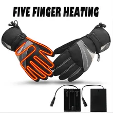 Лыжные перчатки водонепроницаемые флисовые теплые перчатки с подогревом сноуборд снегоходные перчатки для мужчин и женщин Зимние перчатки для Sonwboarding