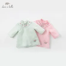 Dave bella/DBM12915; весеннее платье с цветочным рисунком в китайском стиле для маленьких девочек; детское модное праздничное платье; одежда в стиле Лолиты для маленьких детей