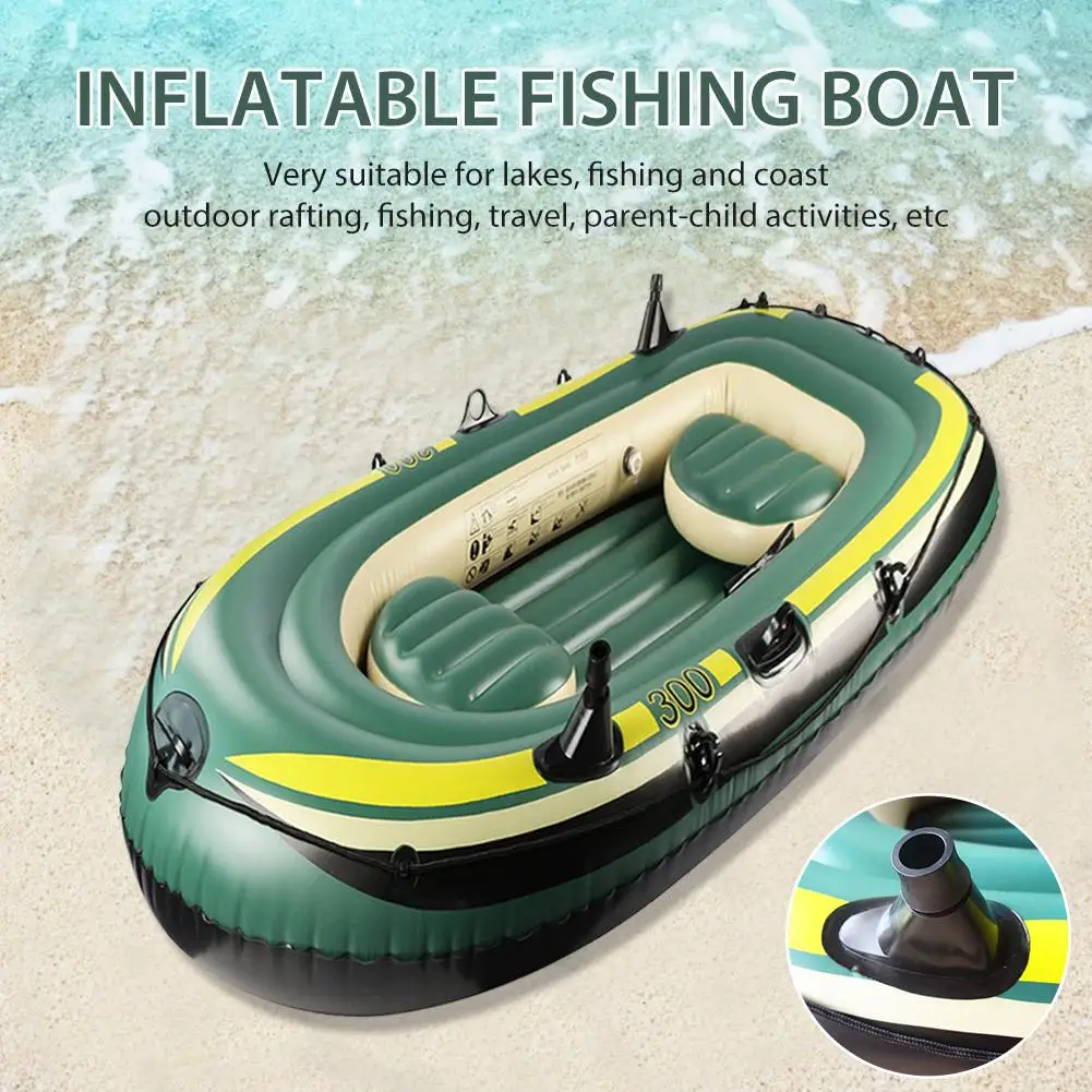 

2.0m/2.2m Inflatable Boat Set Heavy Duty Fishing Drifting Inflatable PVC Kayak Canoe Set for 2-3 people