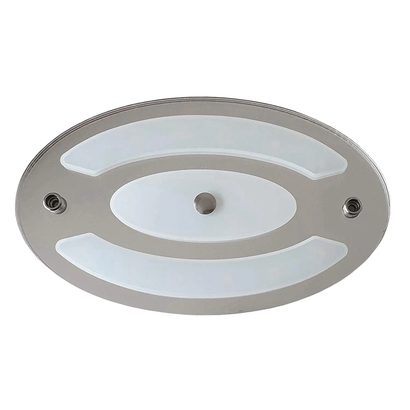 

Ceiling Light 12V 24V Dimmable Led Contact Ultra-Thin 6W Switch Indoor Light for Rv, Caravan, Camper and Boat Oval