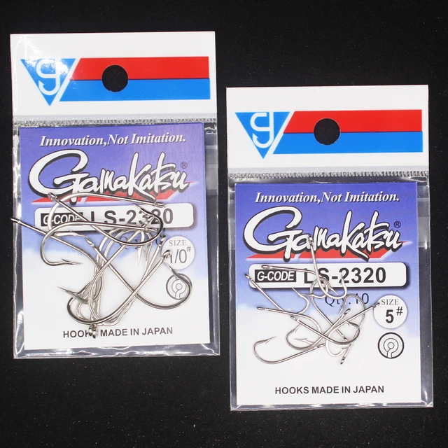 gamakatsu Fishing Hooks 5/0#-5# Sea Ringed Hook Fishing Hooks Saltwater  High Carbon Steel