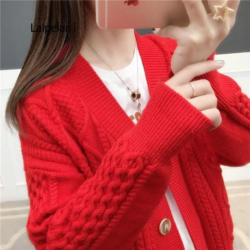 

Укороченный кардиган, модель 2021 года, кардиган, однотонная женская куртка, женская вязаная Новинка