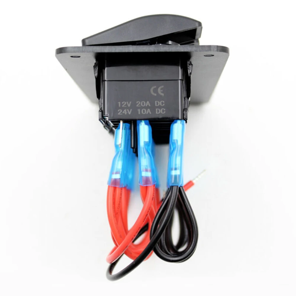 Лодка выключатель морской оборудование ON-OFF синий пластик Замена 5 банды 2USB