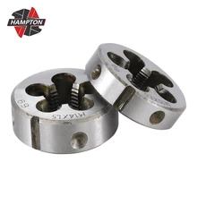 Liga de Aço Hampton 1pcs Duro Rodada Die Threading Die Métrica Mão Direita Die M2 M2.5 M3 M4 M5 M6 M7 M8 M9 M10 M12 M14 M15 M16 Morrer