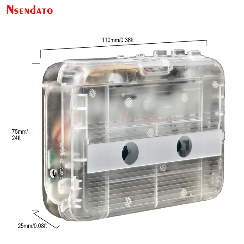 Lecteur de cassette Bluetooth portable avec fonction d'inversion  automatique, radio FM autonome, émetteur - AliExpress