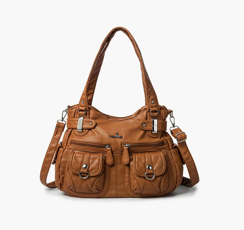 Брендовая женская сумка Новая Европейская и американская модная женская сумка через плечо Большая вместительная сумка ZF10145