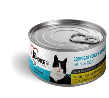

Canned Cat 1ST CHOICE TUNA CHICKEN PINEAPPLE 85g (уп-12шт)