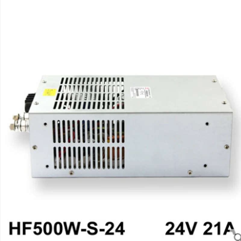 Производим HF500W-S-24 DC24V 21A один выход высокой мощности импульсный источник питания |