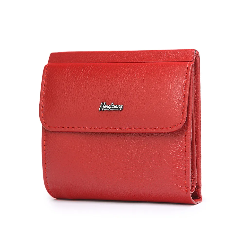 

HH Mini Fashion Genuine Leather Women's Wallet Small Luxury Female ID Card Holder Slim Cowhide Ladies Money Bag Coin Purses