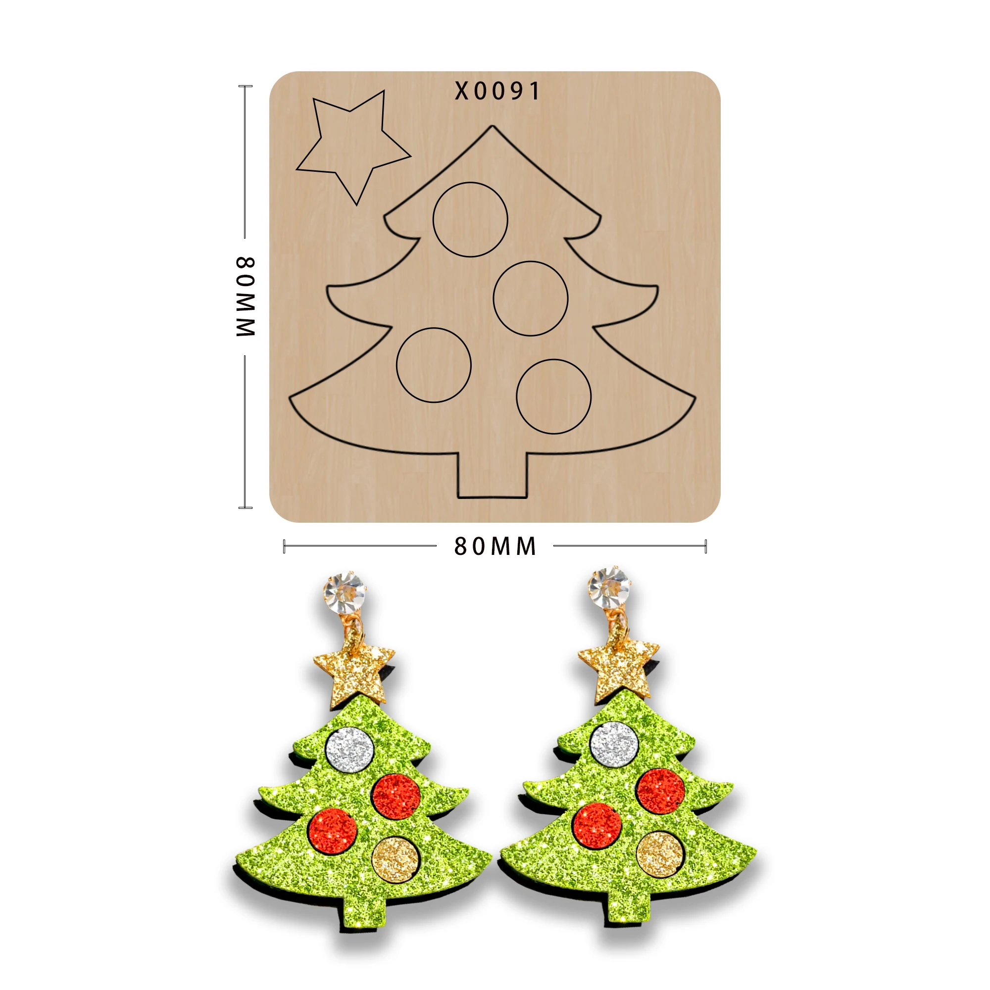 

DIY Christmas Tree Cutting Dies, Handmade Crafts, Wood Die Cutter, Making Decor Supplies, Dies Template
