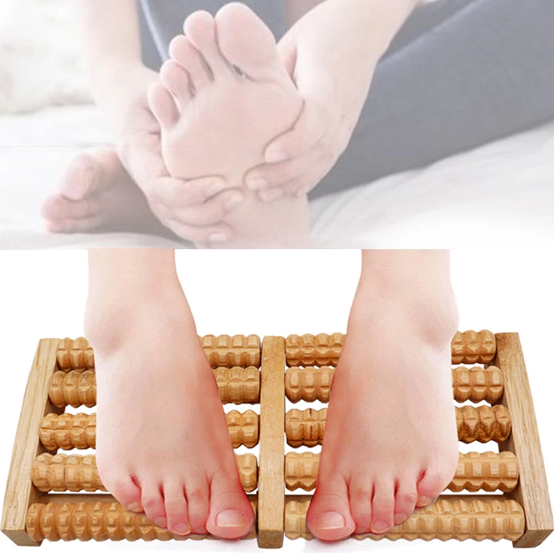 3/5 деревянная массажера для ног с подогревом 3D Shiatsu роликовый массаж снять тела