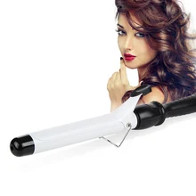 Профессиональные керамические щипцы для завивки волос Быстрый нагрев ЖК-дисплей регулировка температуры женские щипцы для завивки волос шина Инструменты для укладки