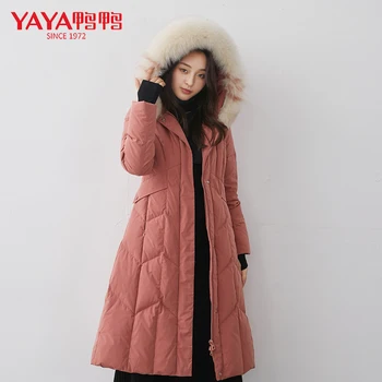 

YAYA 2020 Winter Women Down Jacket Female Parka Long Women Coat Casual