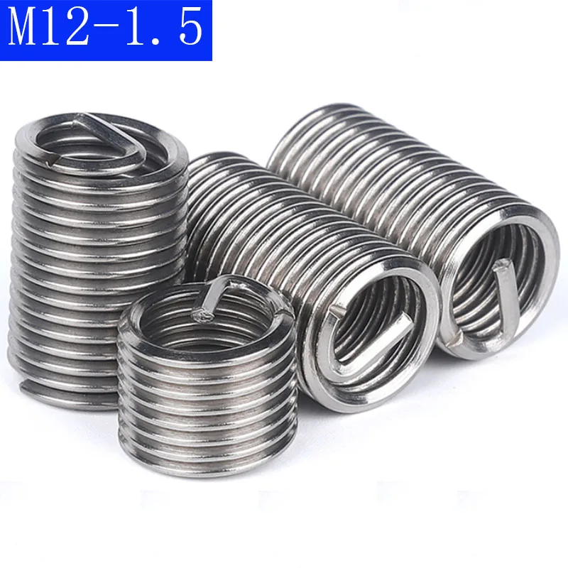 FINE THREAD M10 M12 Helicoil Thread Insert 304 Stainless Steel Wire Insert