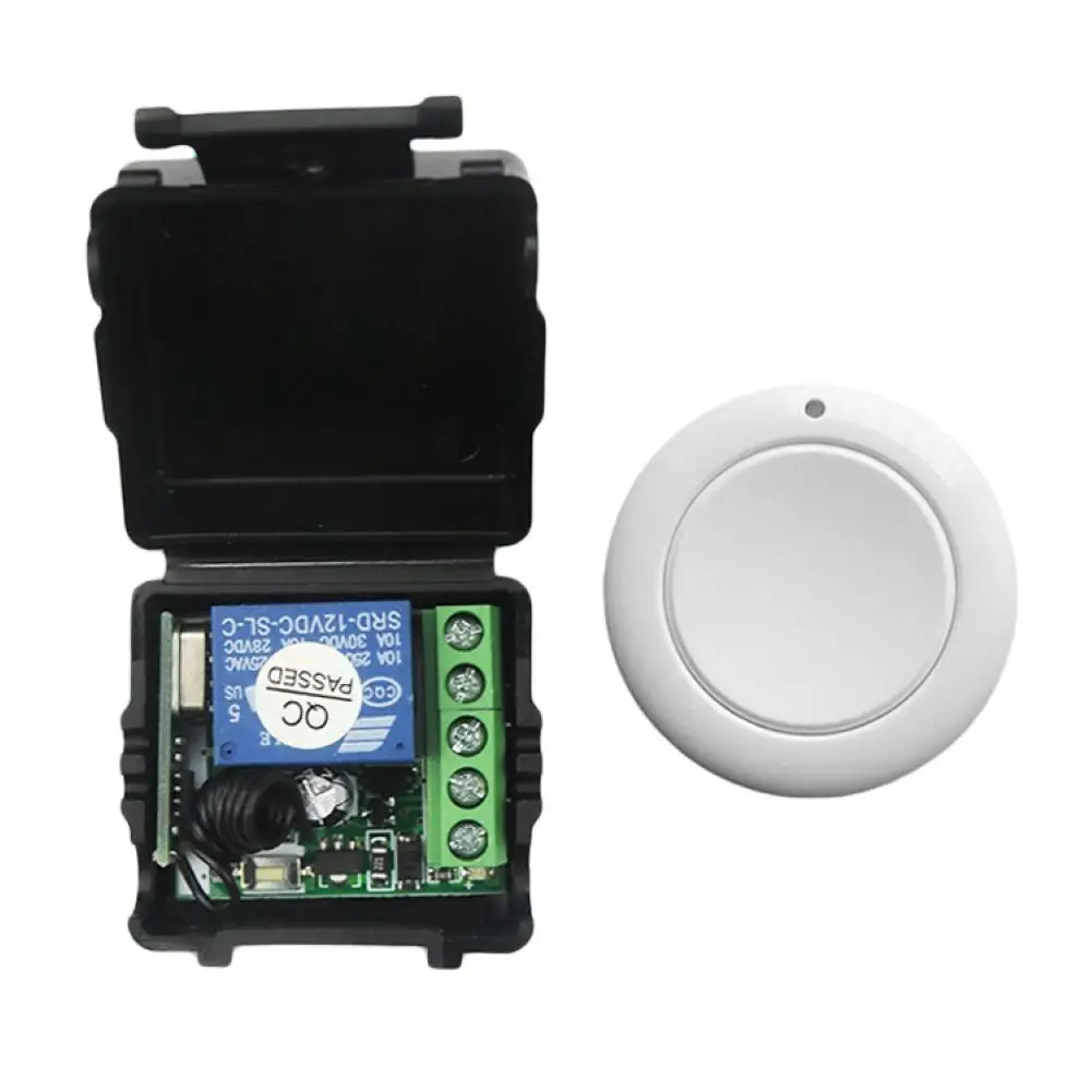 

2019New Wireless Remote Control 12V 1CH Wireless Remote Control Switch Receiver Module For Garage Door LED Light   