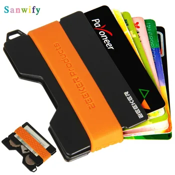 

New Slim Metal Wallet Key/coin Storage Blocking Card Holder Wallet Men&women